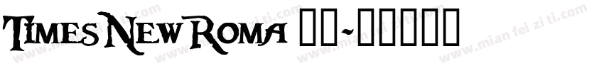 TimesNewRoma 下载字体转换